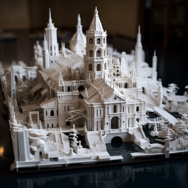 3D打印构筑物模型